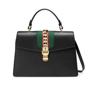 Gucci Sylvie Leather Top Handle Bag